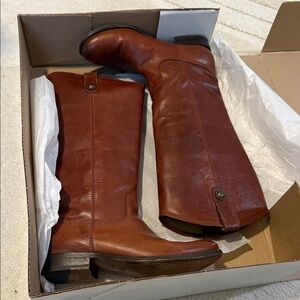 Frye Brown Leather Knee-High Boots